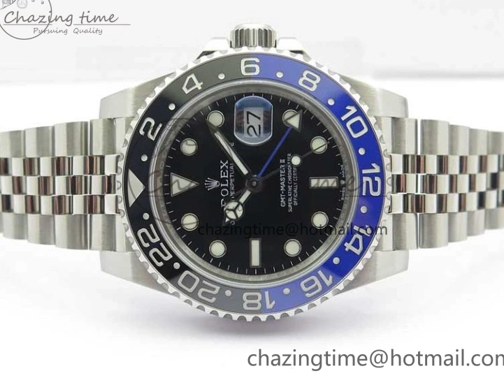 Ceramic 904L Best Edition V2 II SA3285 Steel BLNR 1:1 CHS VRF GMT-Master Blue Black 126710 0207